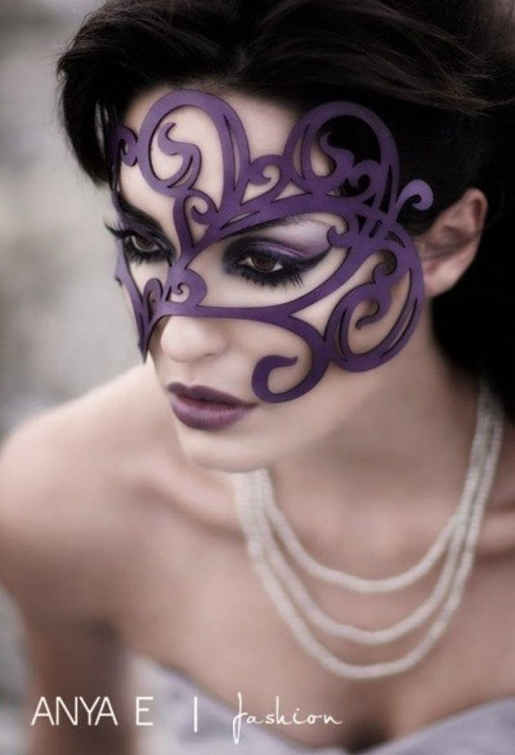 Purple Swirly Mask